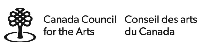 Black and White bilingual logo of the Canada Council of the Arts
